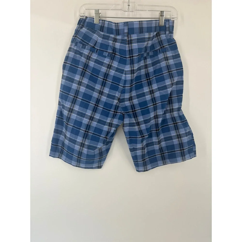 Jack Nicklaus Men's Plaid Golf Shorts Blue‎ Classic Fit Size Tag 5506